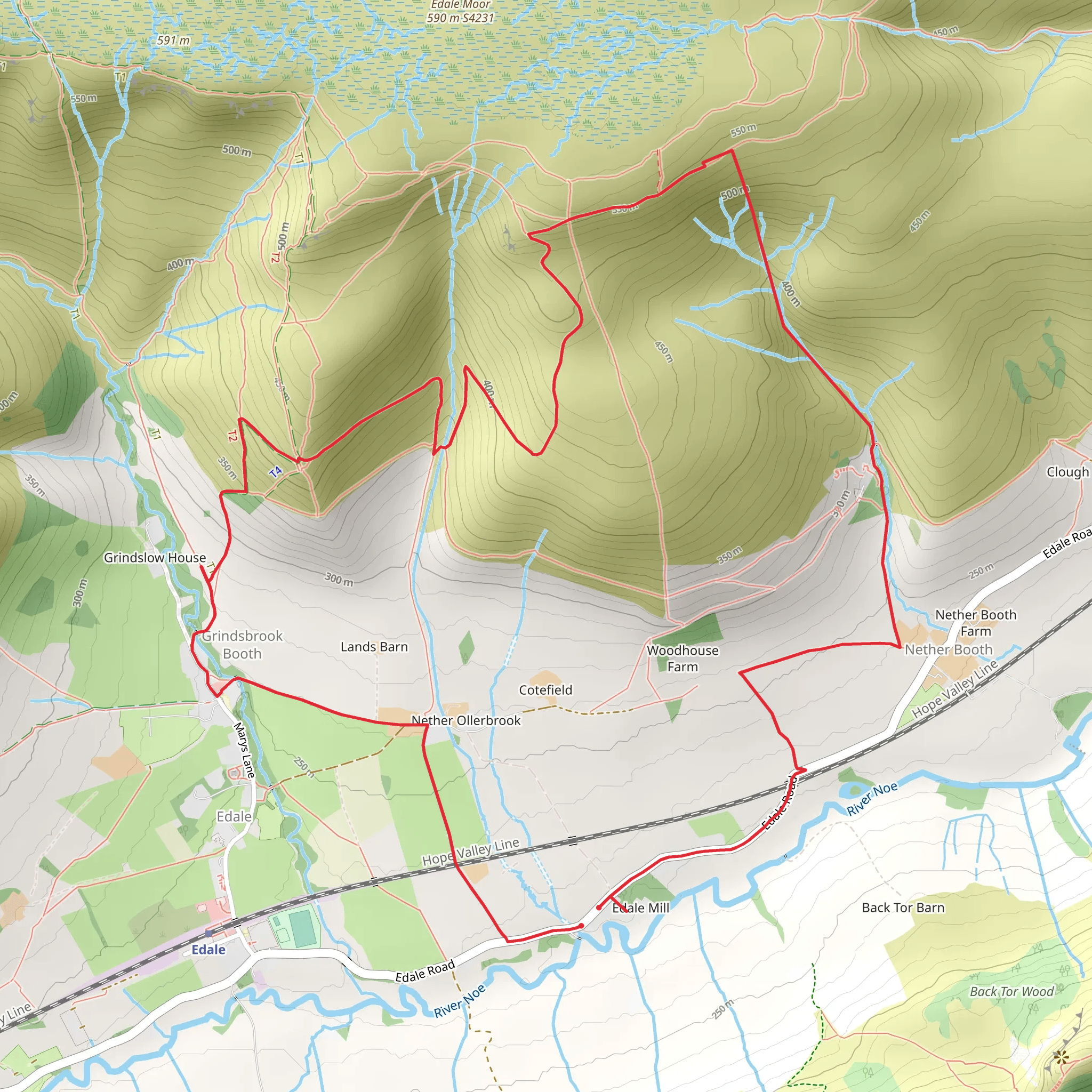 Mill Cottages to YHA West to the Nab Circular mobile static map