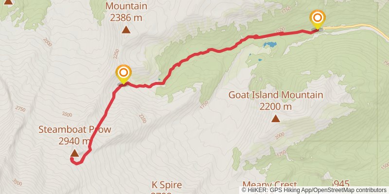 Glacier Basin Trail stage 2 Map