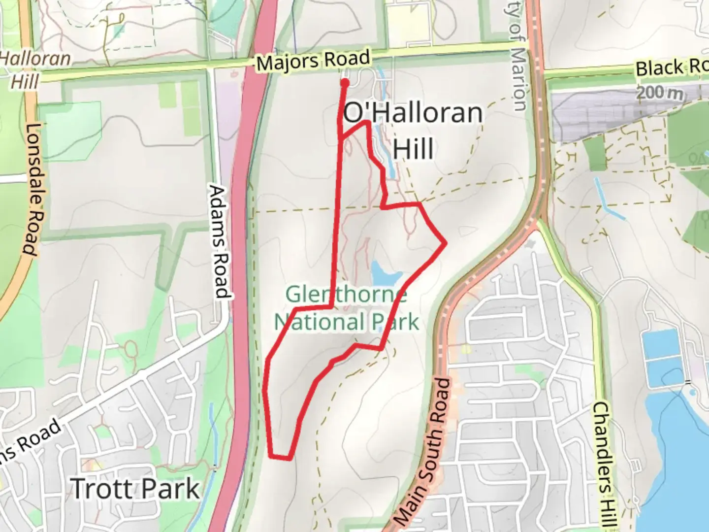 An image depicting the trail Glenthorne Loop Trail and its surrounding area.
