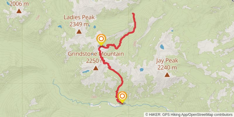 Index Creek via Chatter Creek Trail stage 3 Map