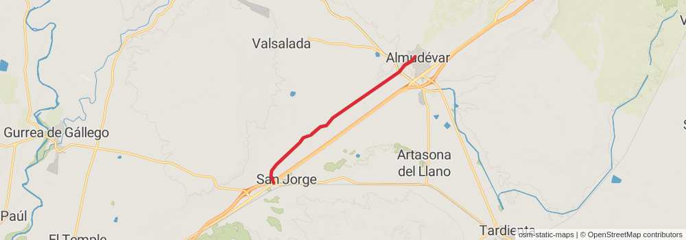 GR 234 La Jorgeada stage 3 Map