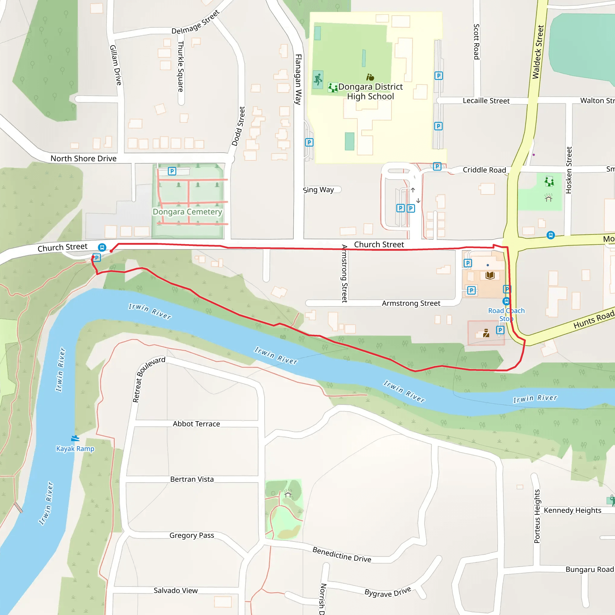 Thungara Trail 2 - Dongara mobile static map