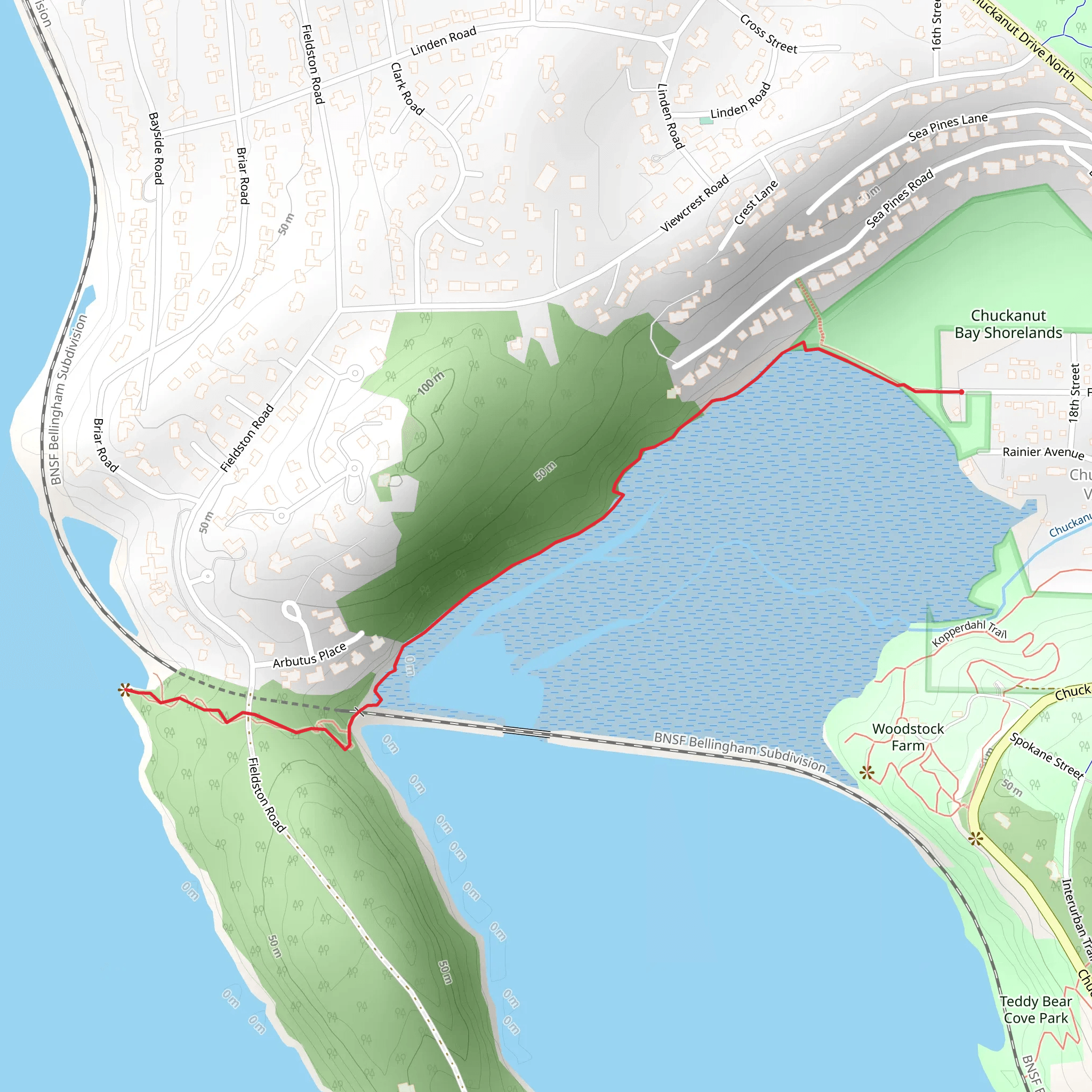 Clark's Point mobile static map