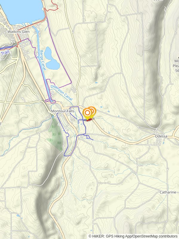 Montour Falls Detour Trail mobile static map