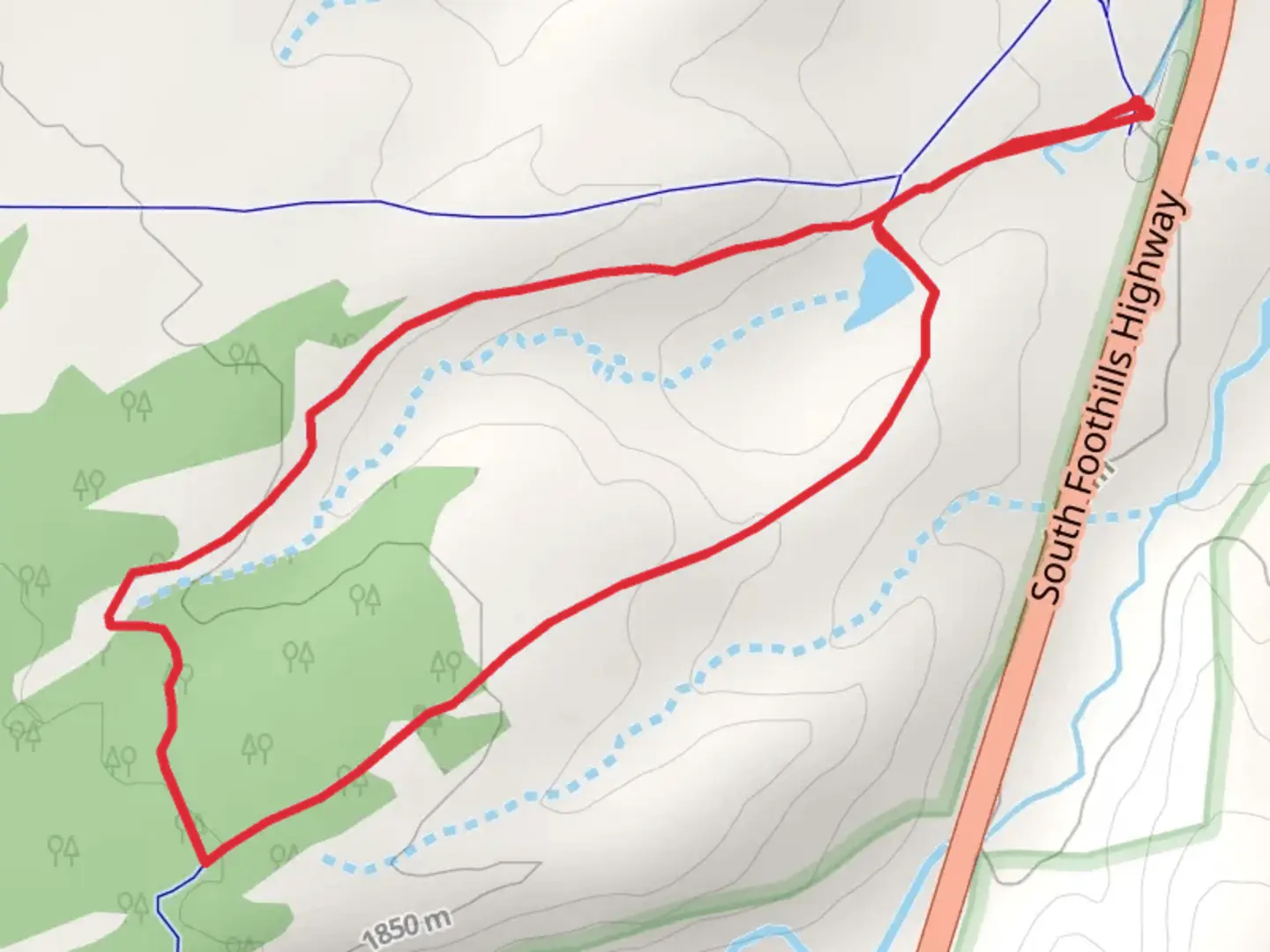 An image depicting the trail FlatIrons Vista North Trail and Prairie Vista Loop Trail and its surrounding area.