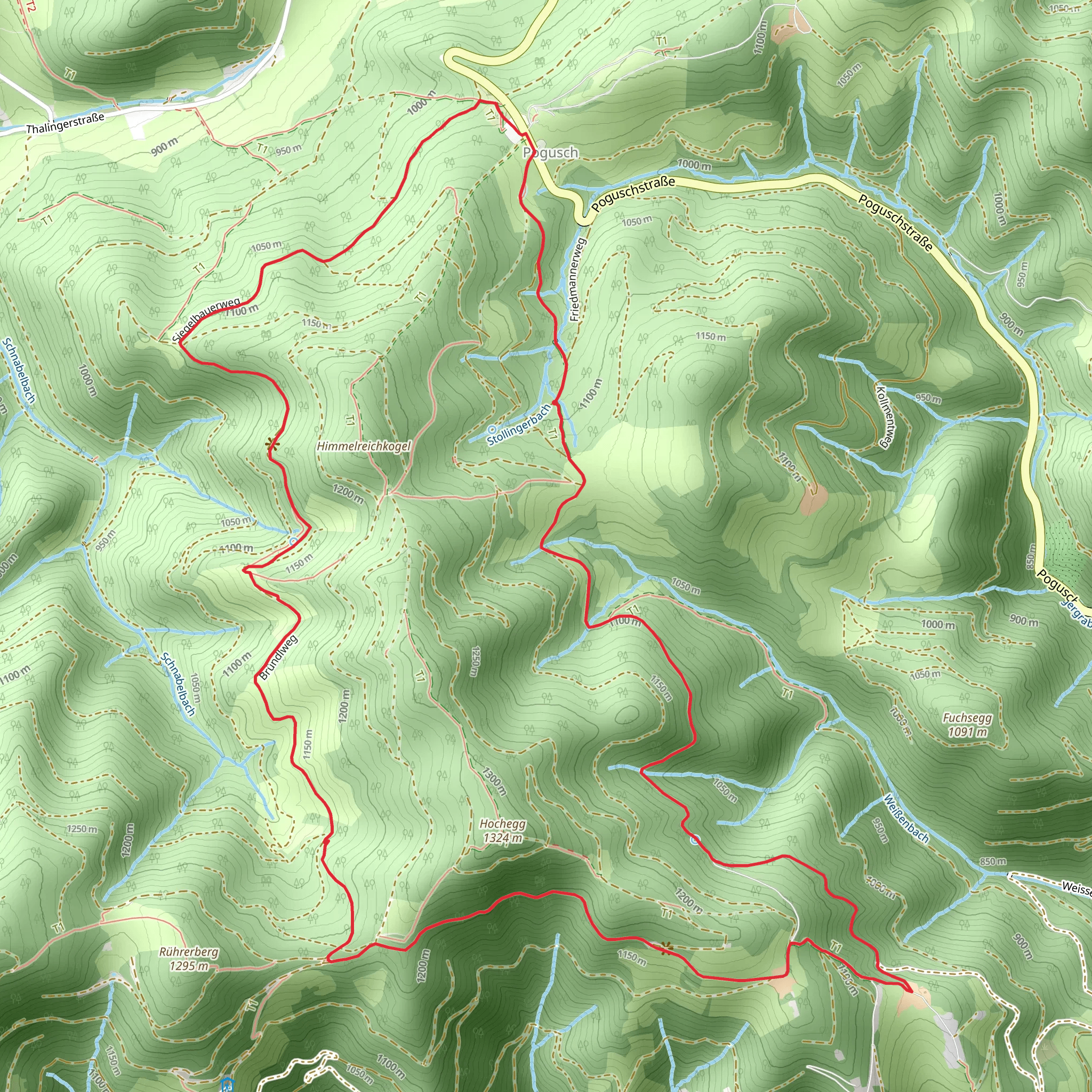 Romantischer Bründlweg mobile static map
