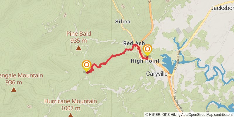 Cumberland Trail - New River Segment stage 5 Map