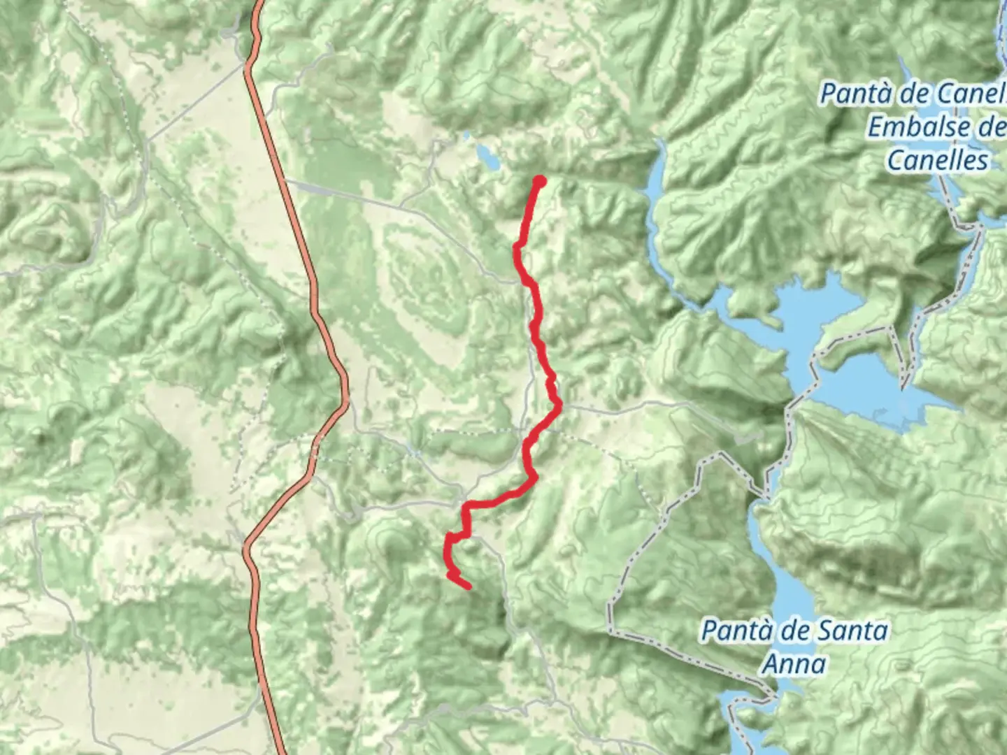 An image depicting the trail Hermitage of the Martyrs PR HU 116 and its surrounding area.