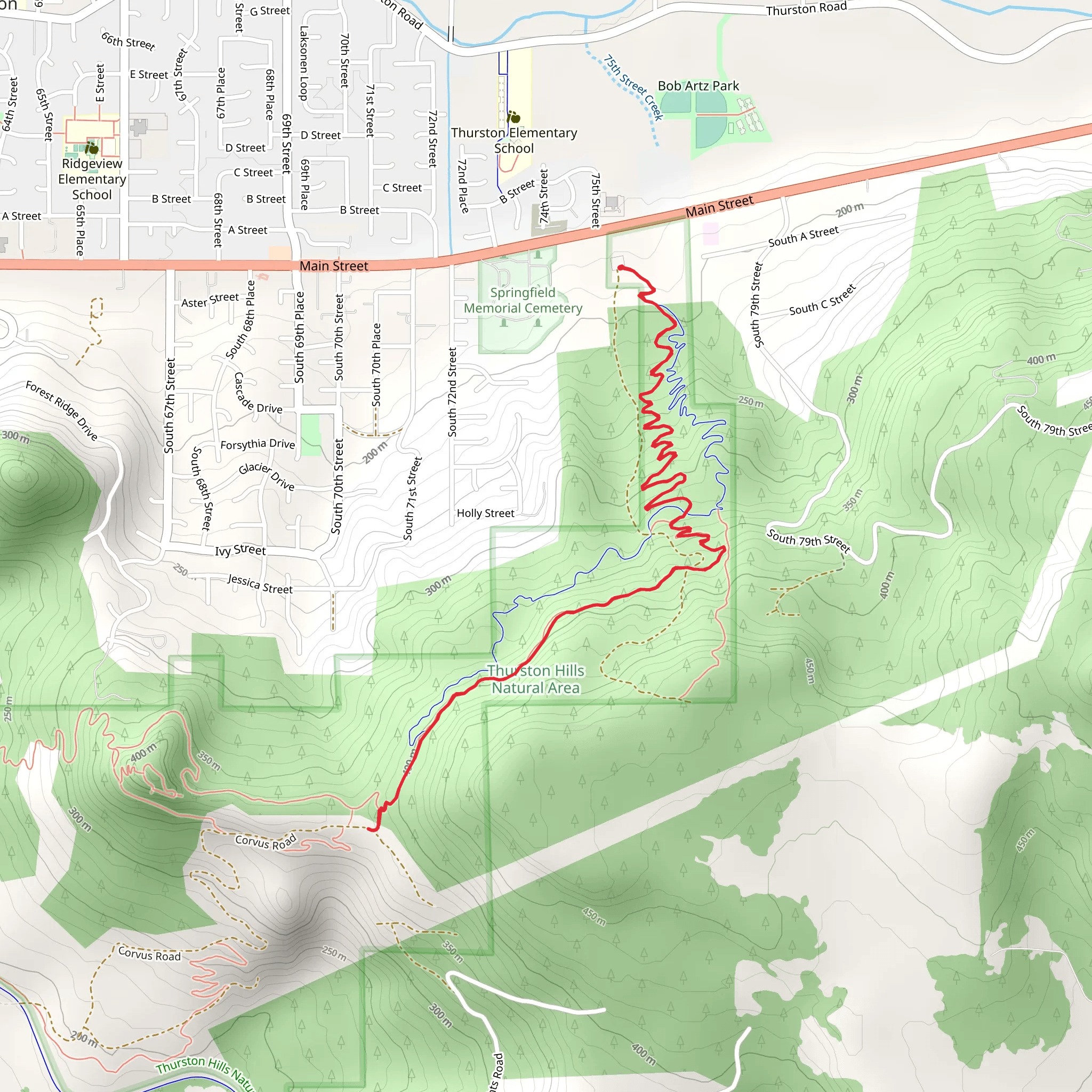 Mossy Maple Lower and Upper mobile static map