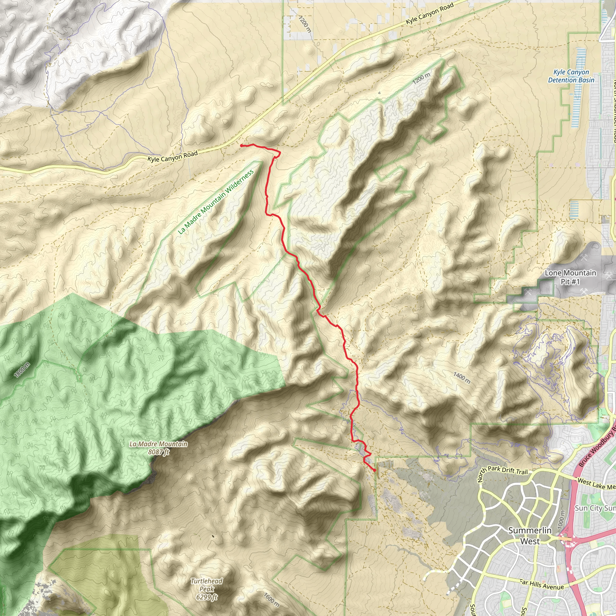 Little Red Rocks from Harris Springs Road mobile static map