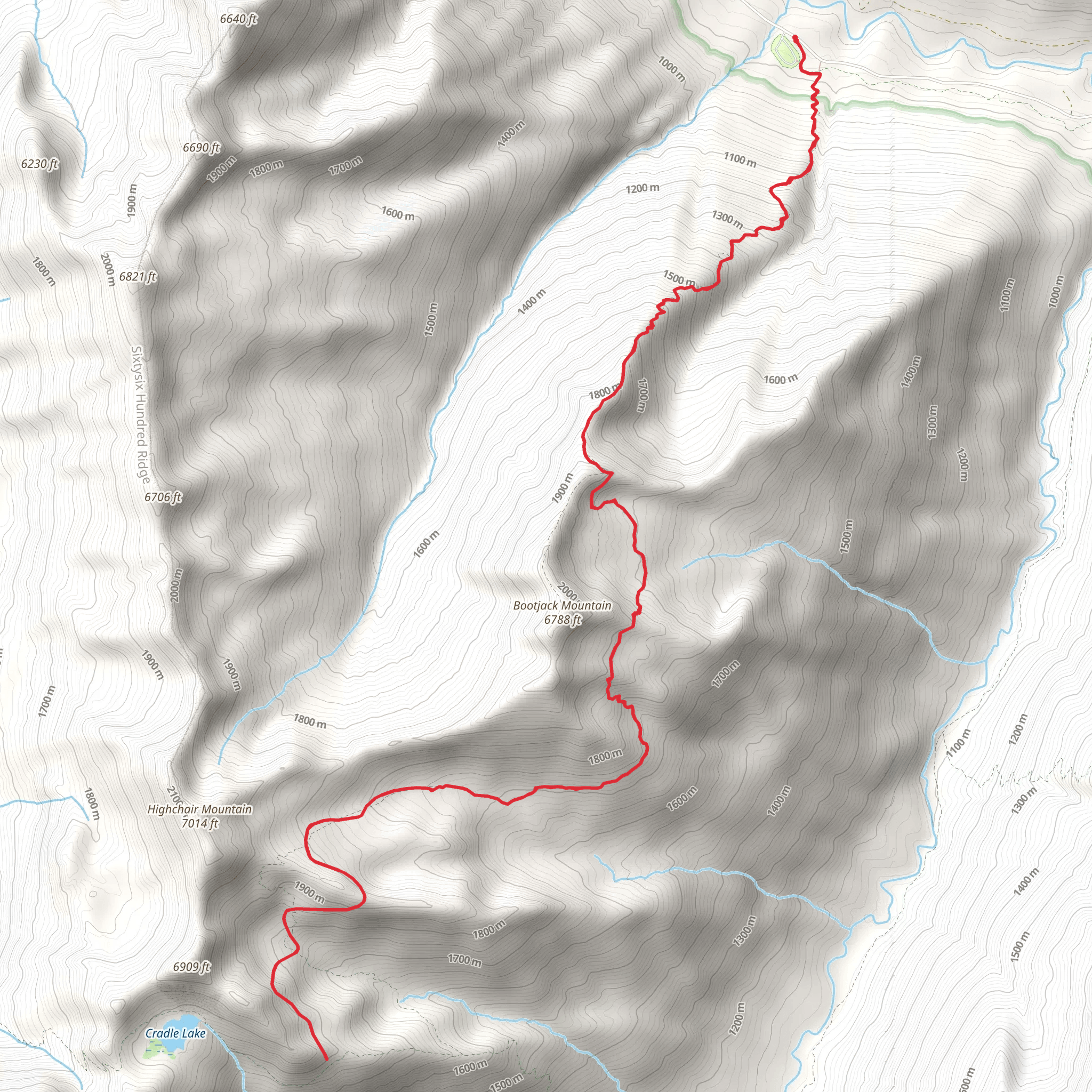 Blackjack Ridge Trail mobile static map