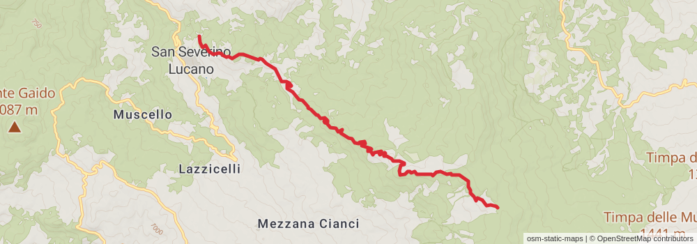 Sentiero Italia - Calabria Section stage 32 Map
