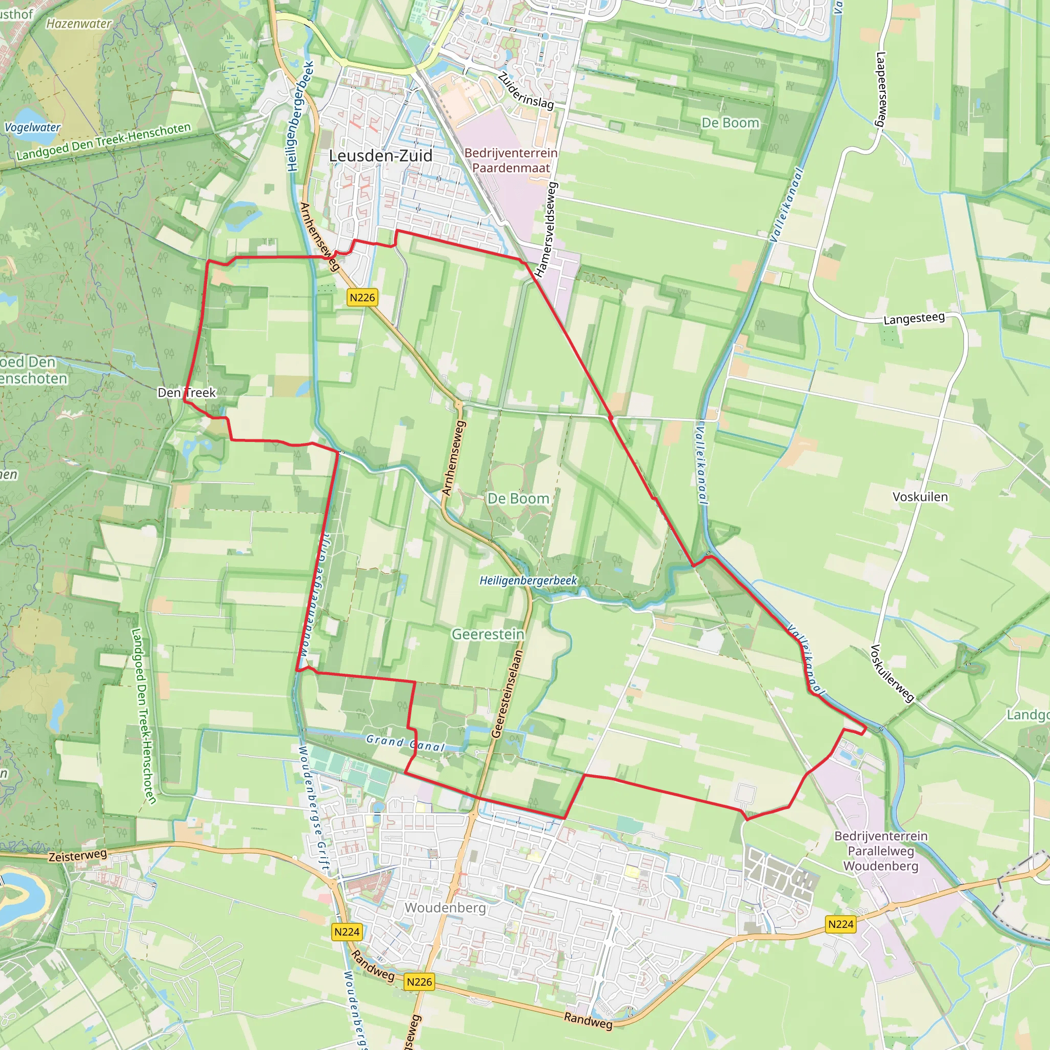 Den treek and Kasteel Geerestein and Zuiveringsinst Loop mobile static map