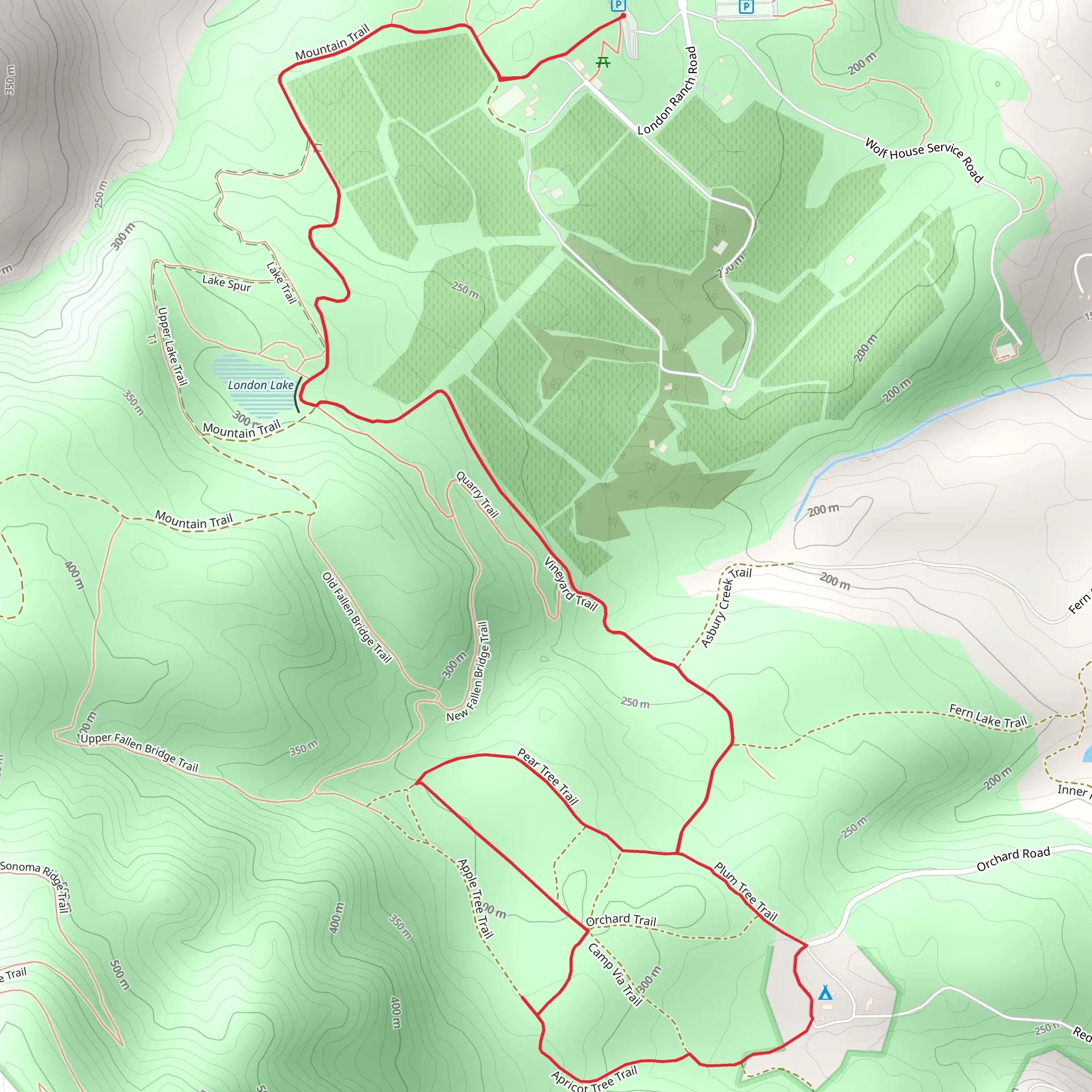 Camp Sonoma Developmental Center Loop mobile static map