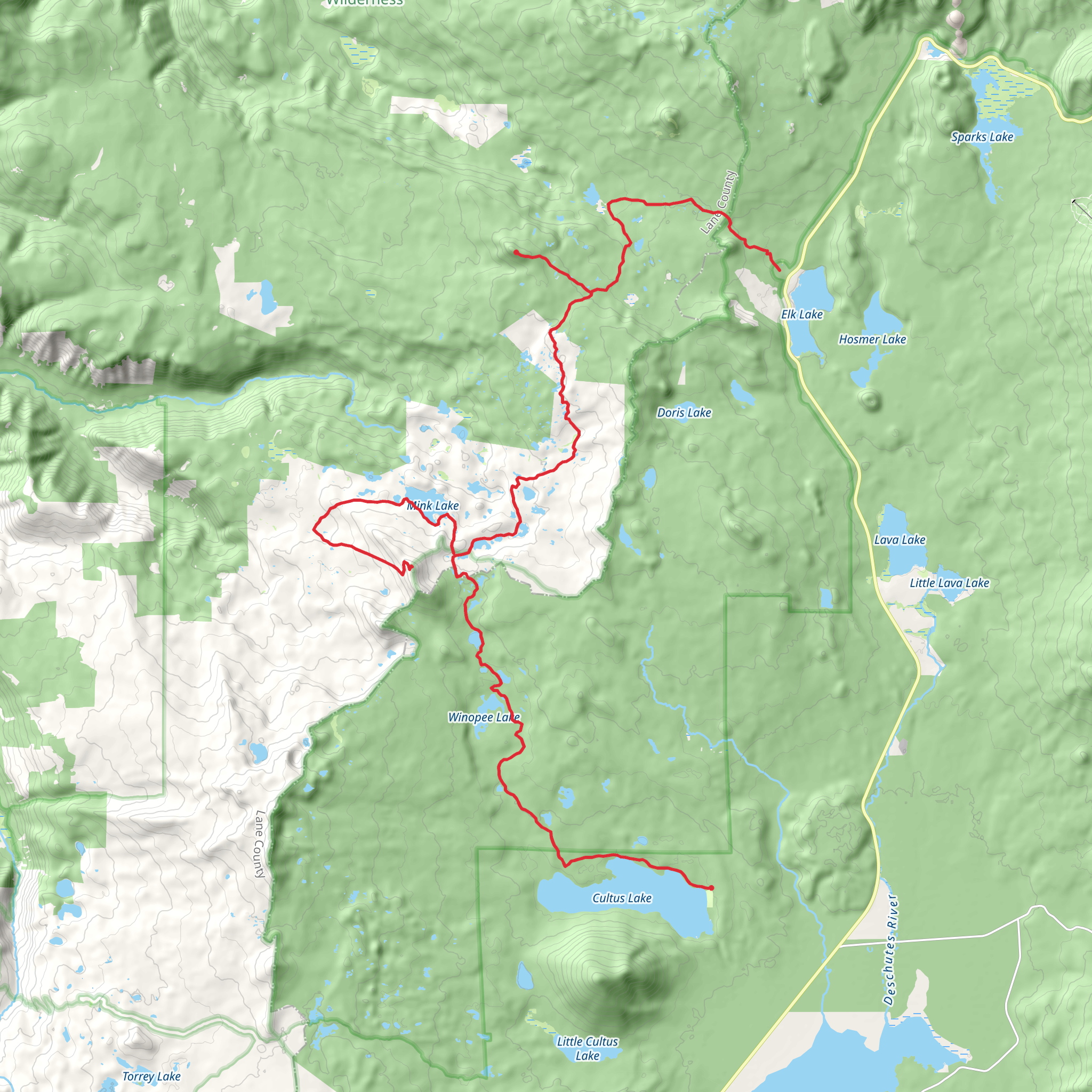 Mini Lake Area mobile static map