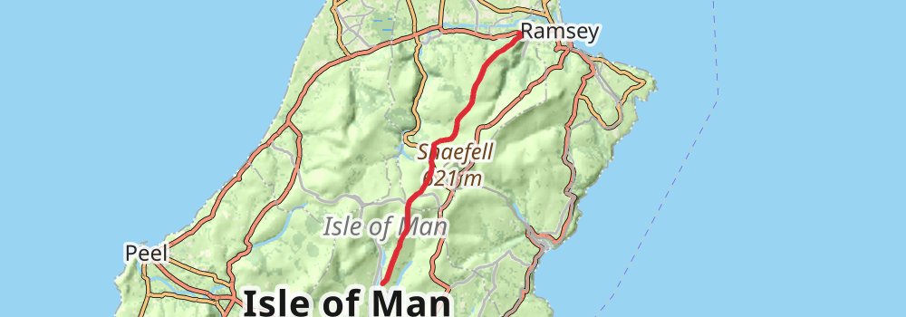 Millenium Way - Isle Of Man stage 2 Map