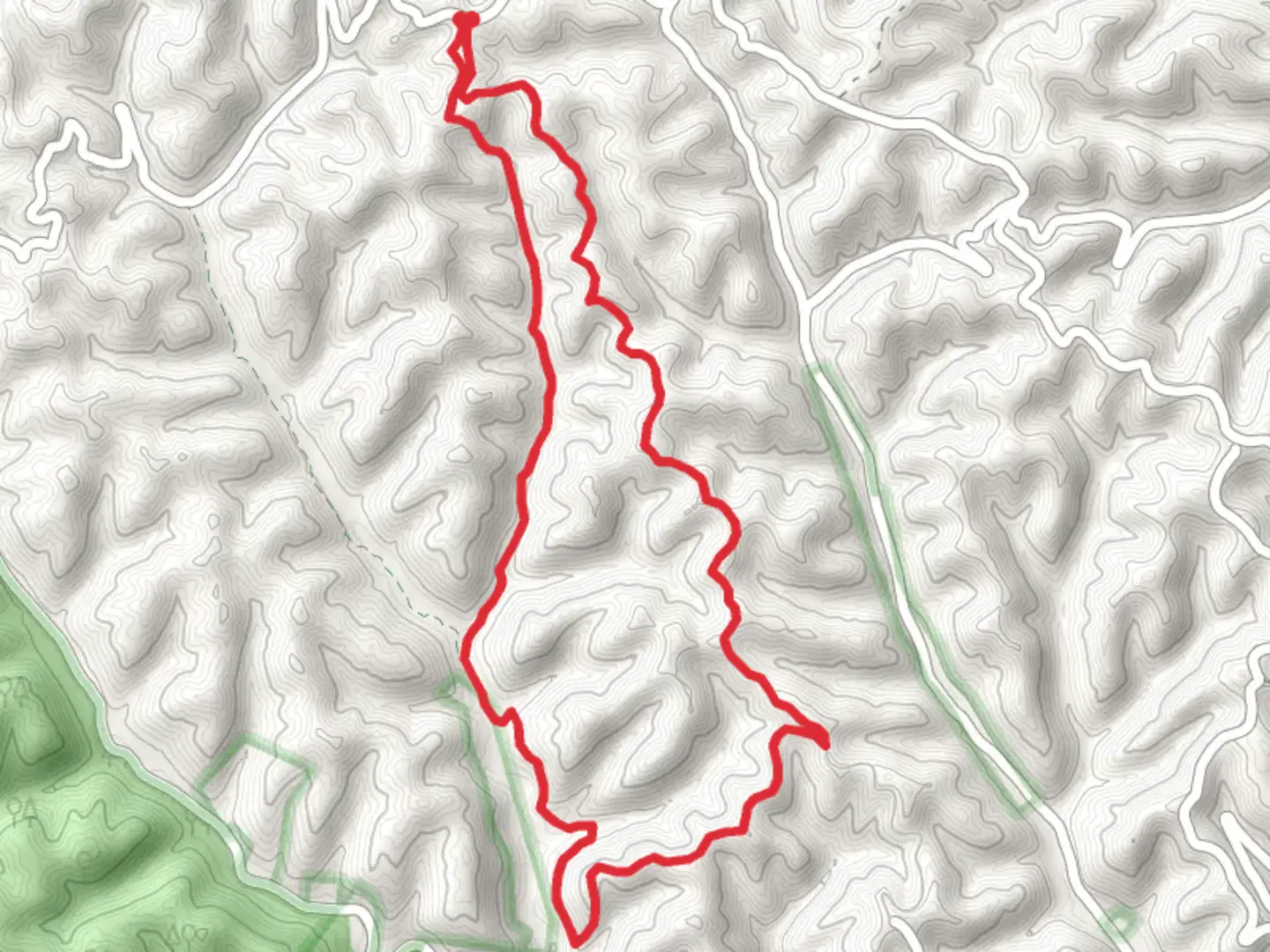 An image depicting the trail Shawnee Backpack Trail Loop and its surrounding area.