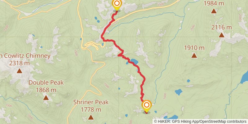 Chinook Pass Loop stage 3 Map