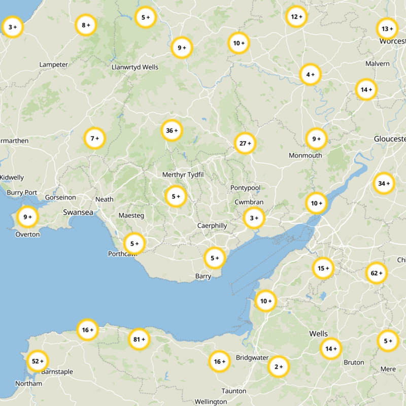 Caerphilly Static Map