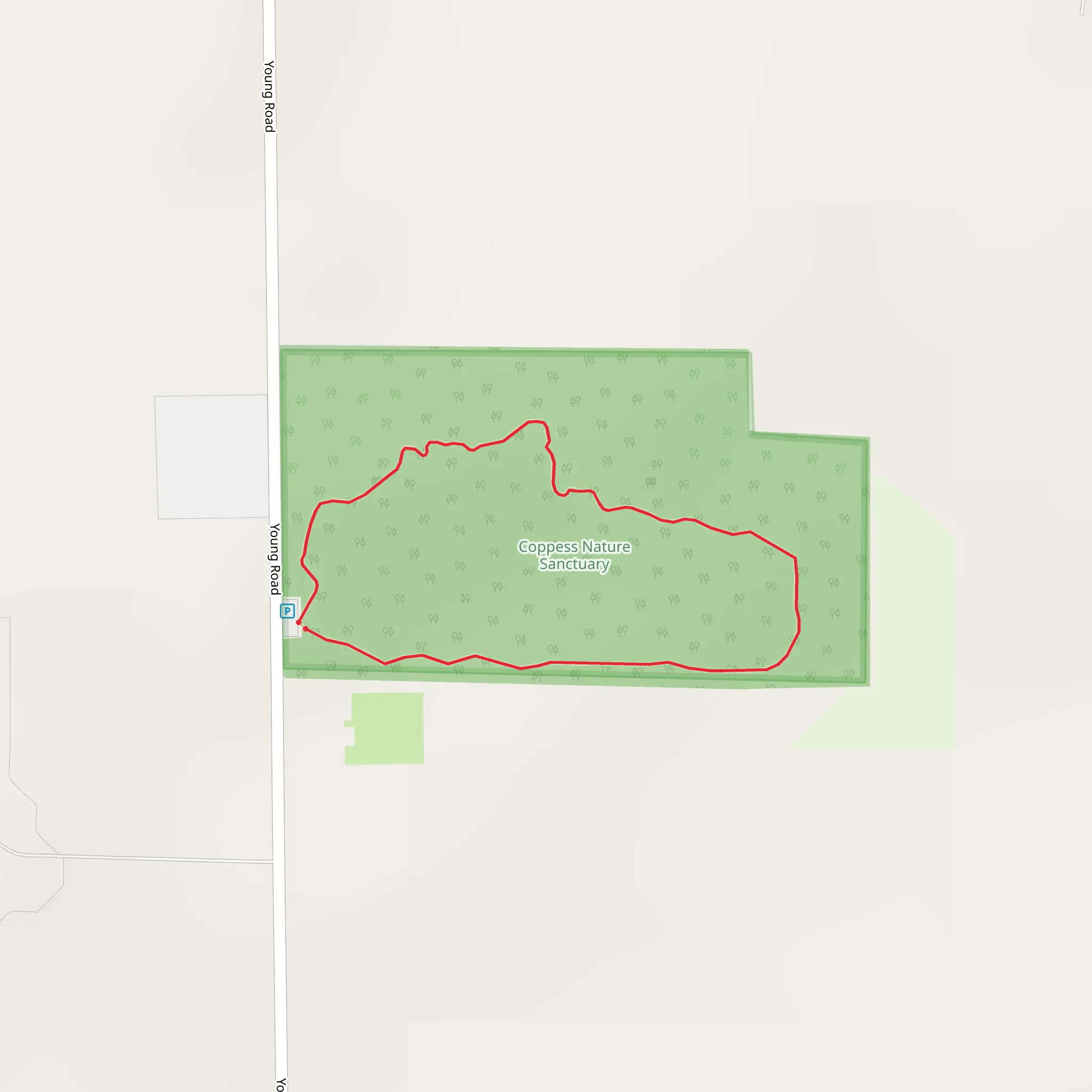 Young Road Loop mobile static map