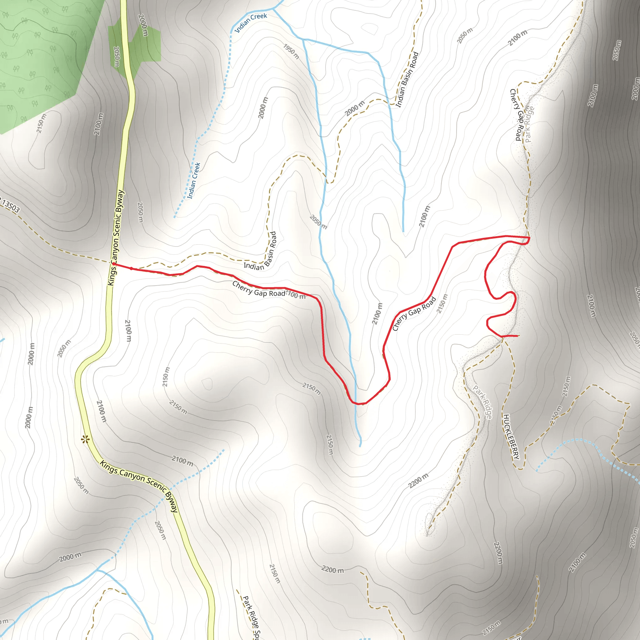 Cherry Gap East Walk mobile static map