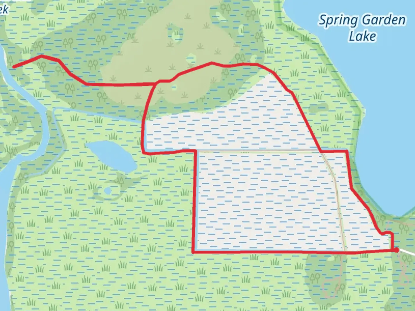 An image depicting the trail Pontoon Landing Trail Loop and its surrounding area.