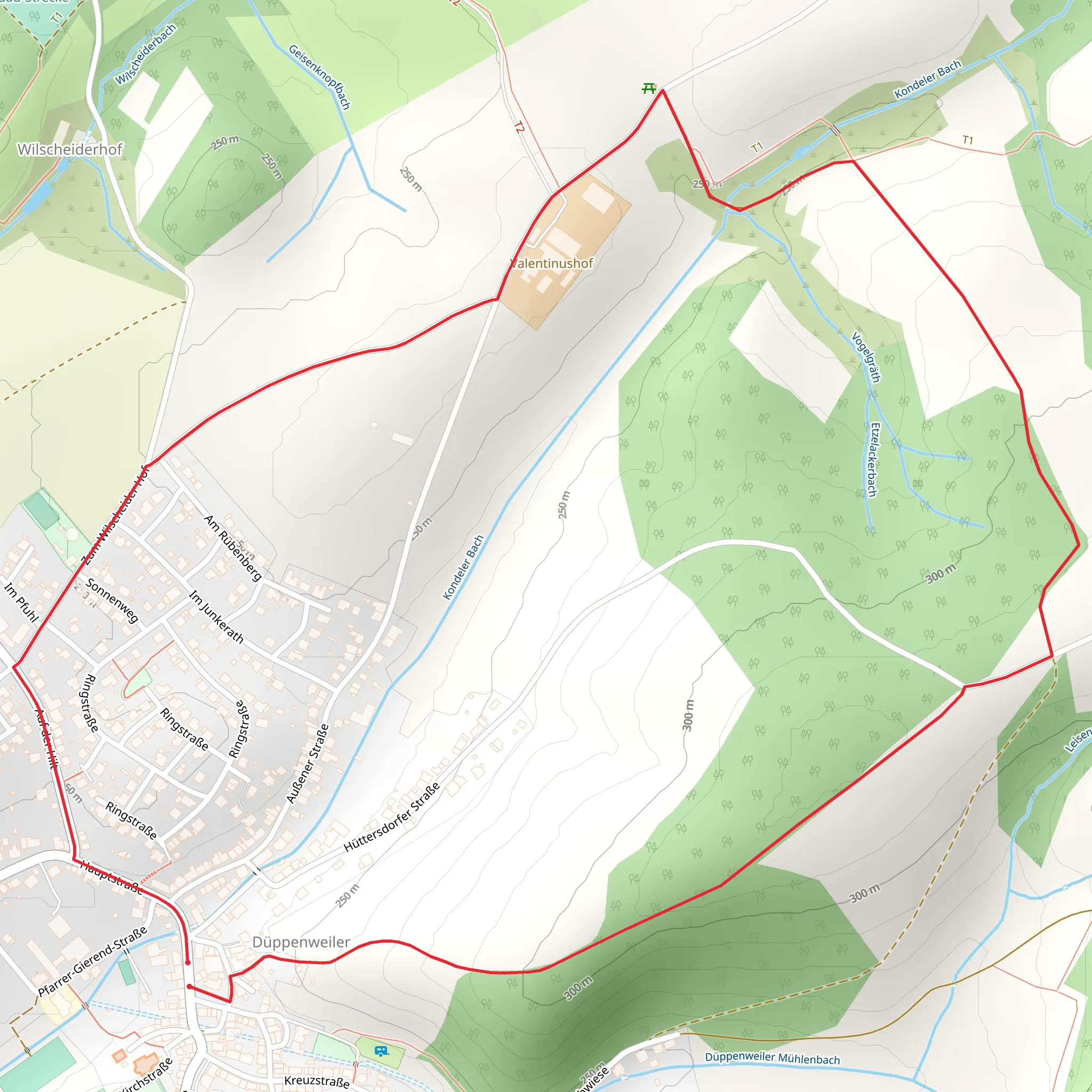 Valentinuskapelle and Düppenweiler Loop mobile static map