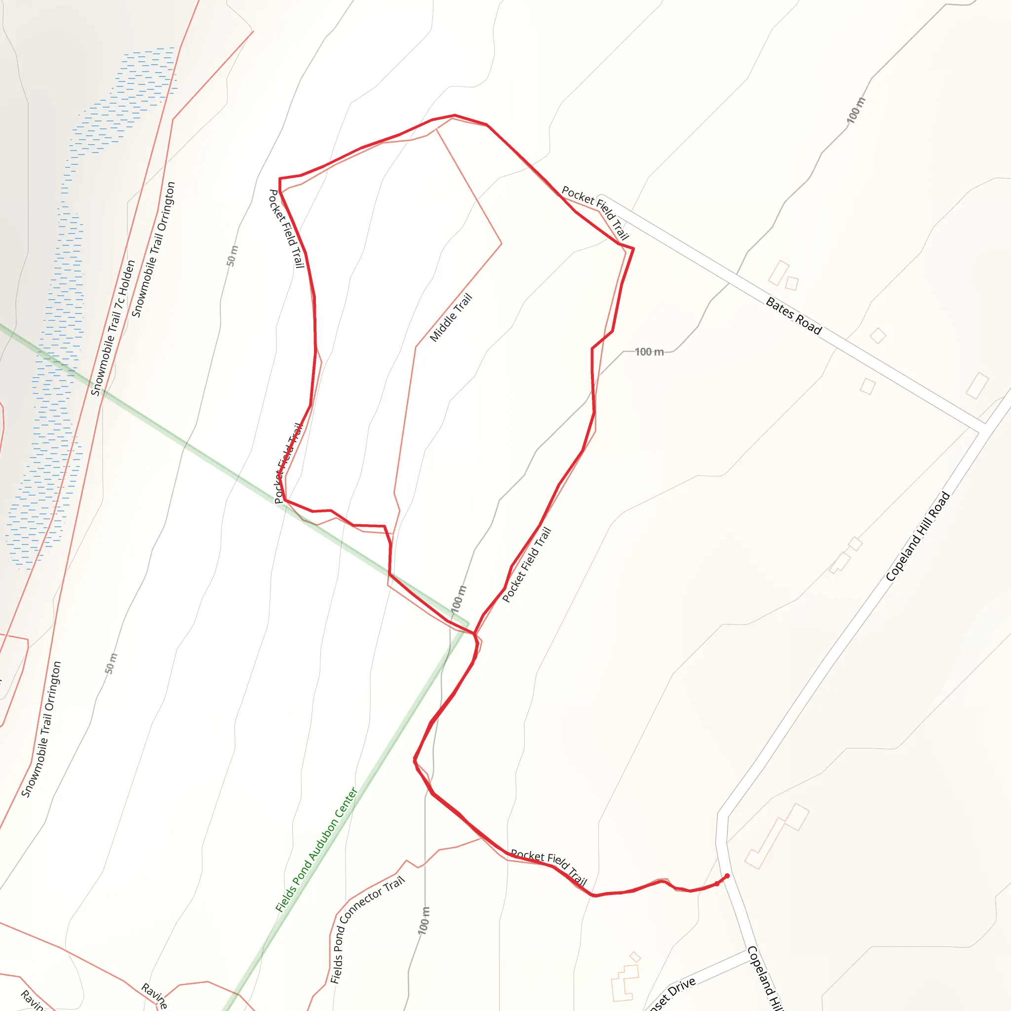 Copeland Hill Road - West Loop mobile static map