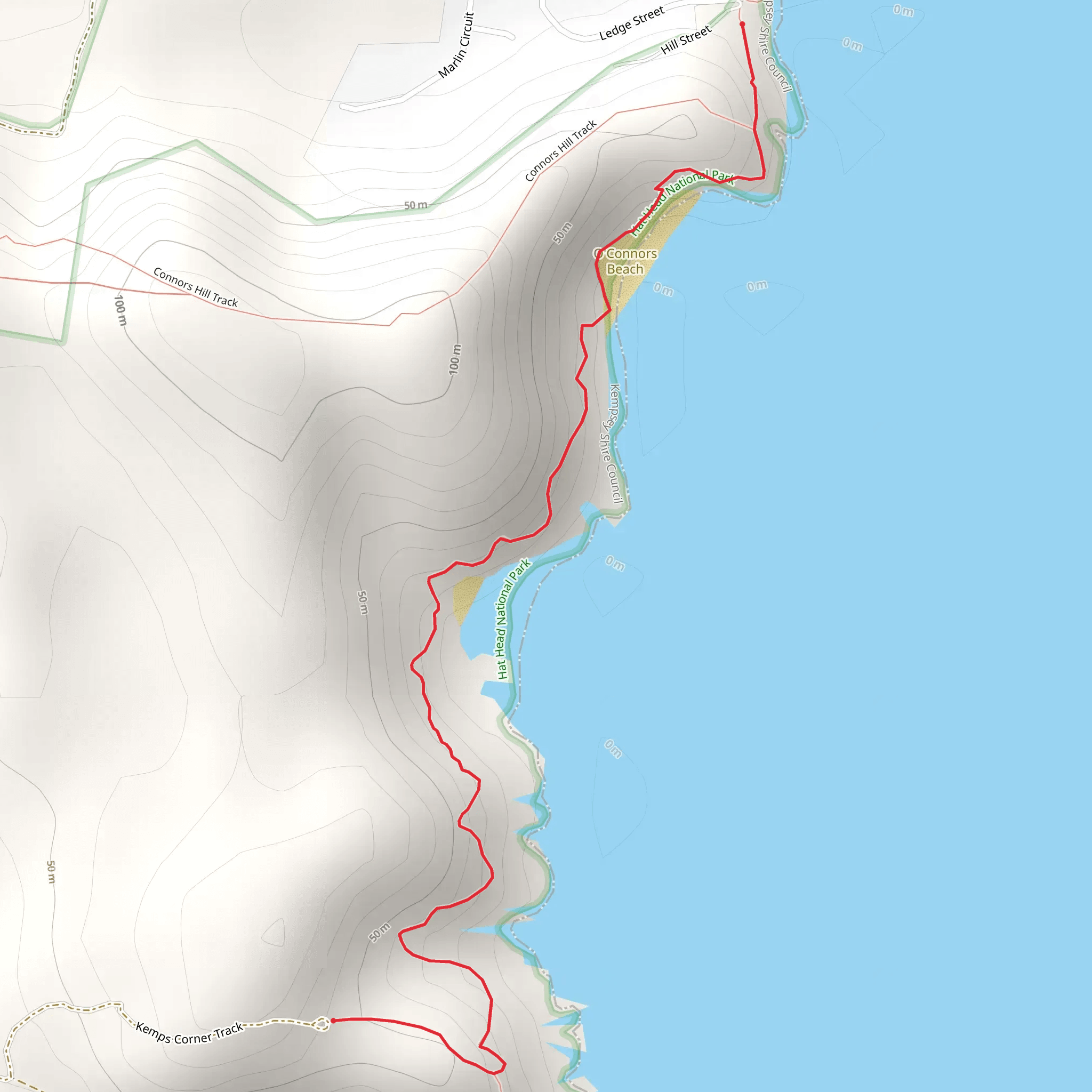 Connors Track mobile static map