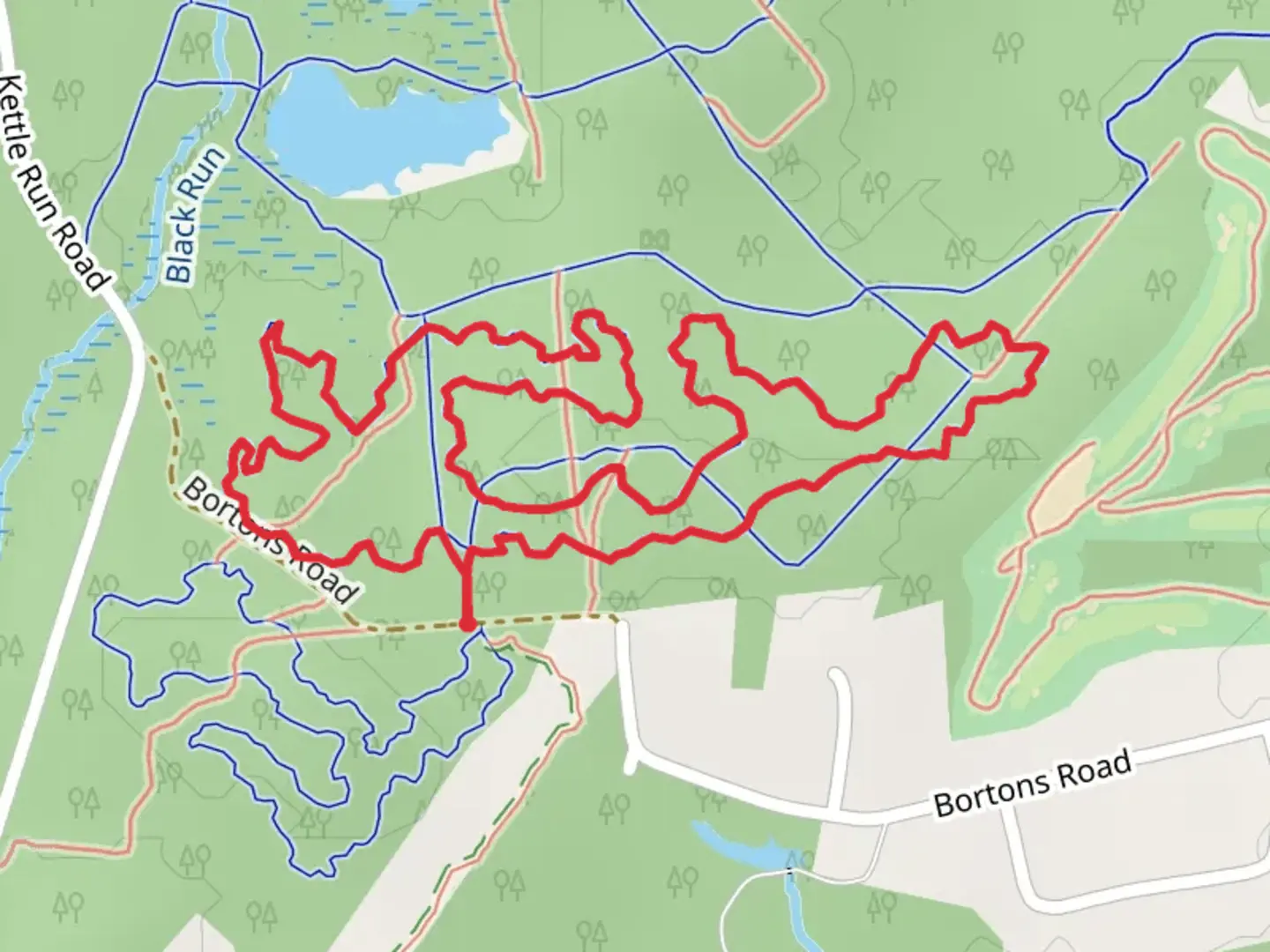 An image depicting the trail REI White Corkscrew Loop Trail and its surrounding area.