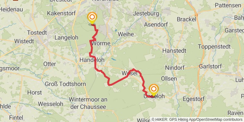 Heidschnuckenweg stage 3 Map