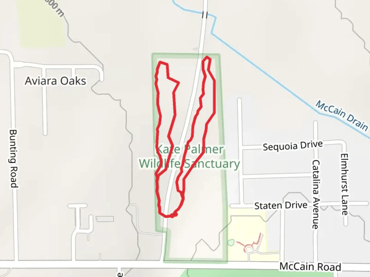 An image depicting the trail Red and Orange Diamond Trail and its surrounding area.