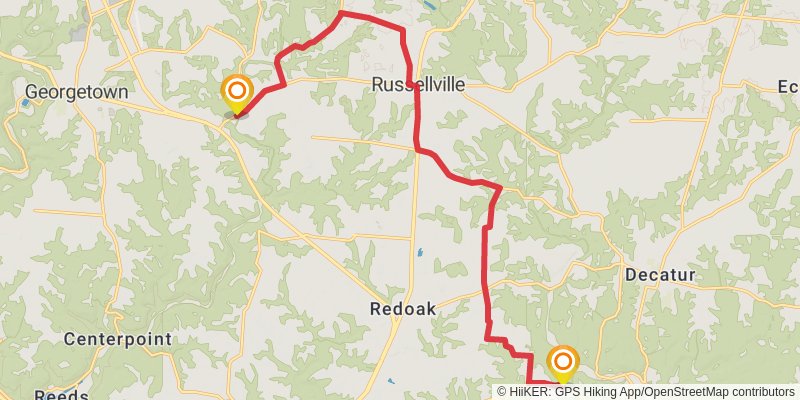 Buckeye Trail stage 44 Map