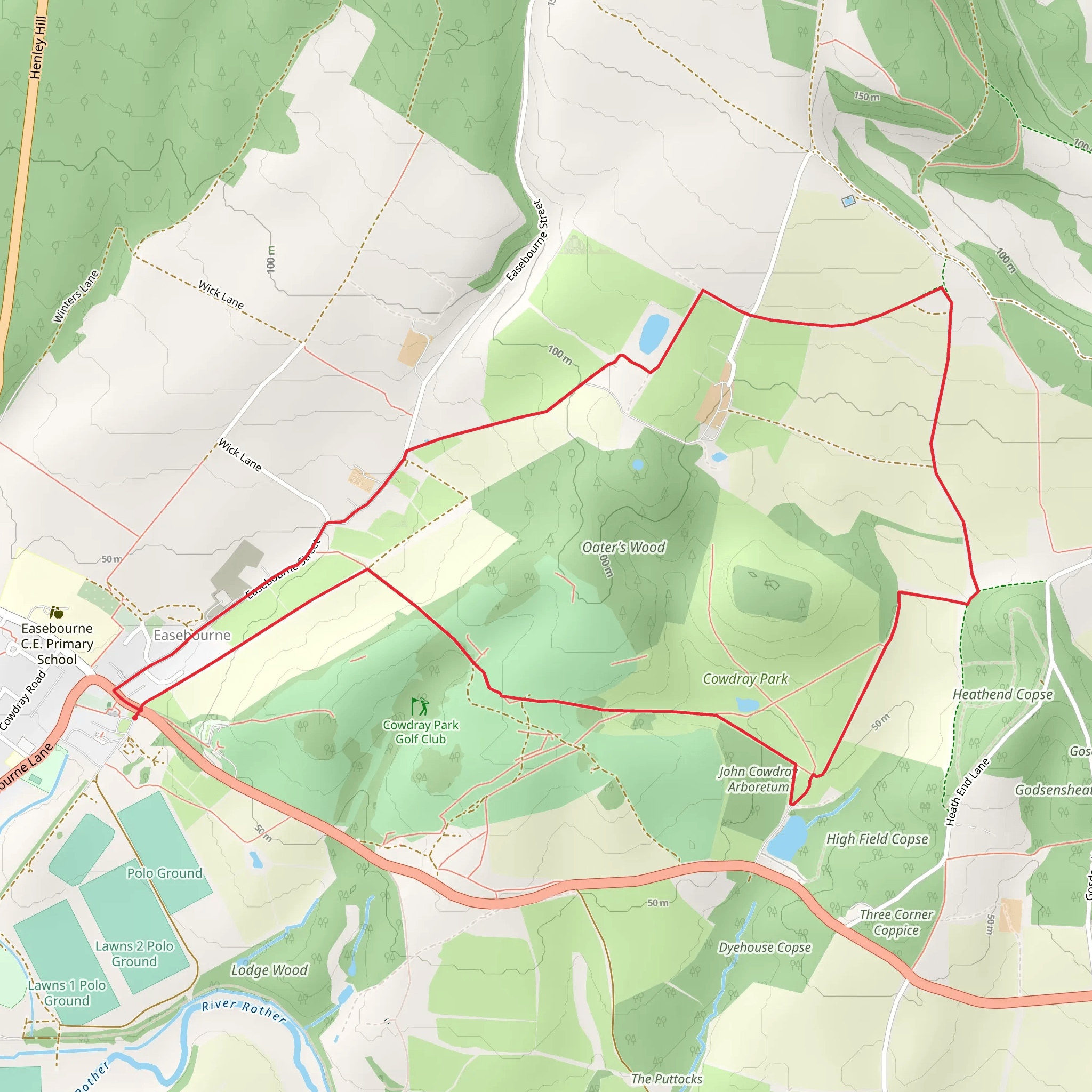 Cowdray Park Loop mobile static map