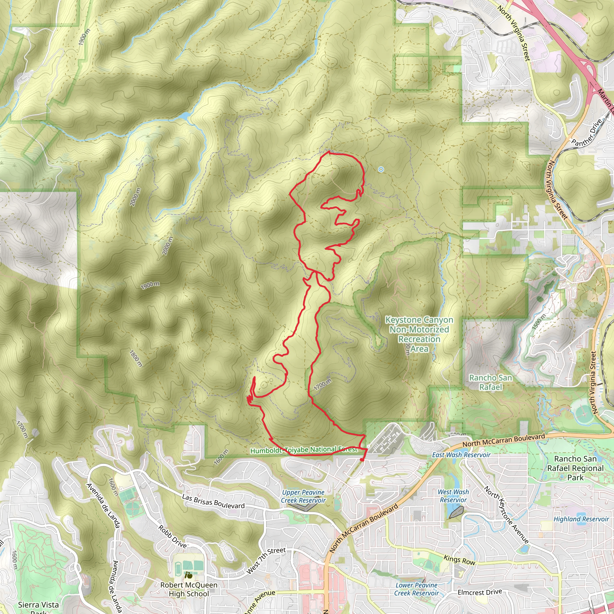 Halo Trail and Crispy Bacon Loop mobile static map