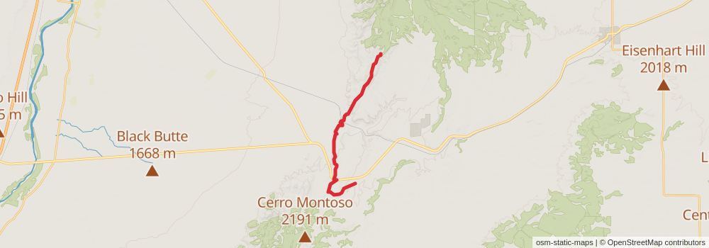 Grand Enchantment Trail stage 60 Map