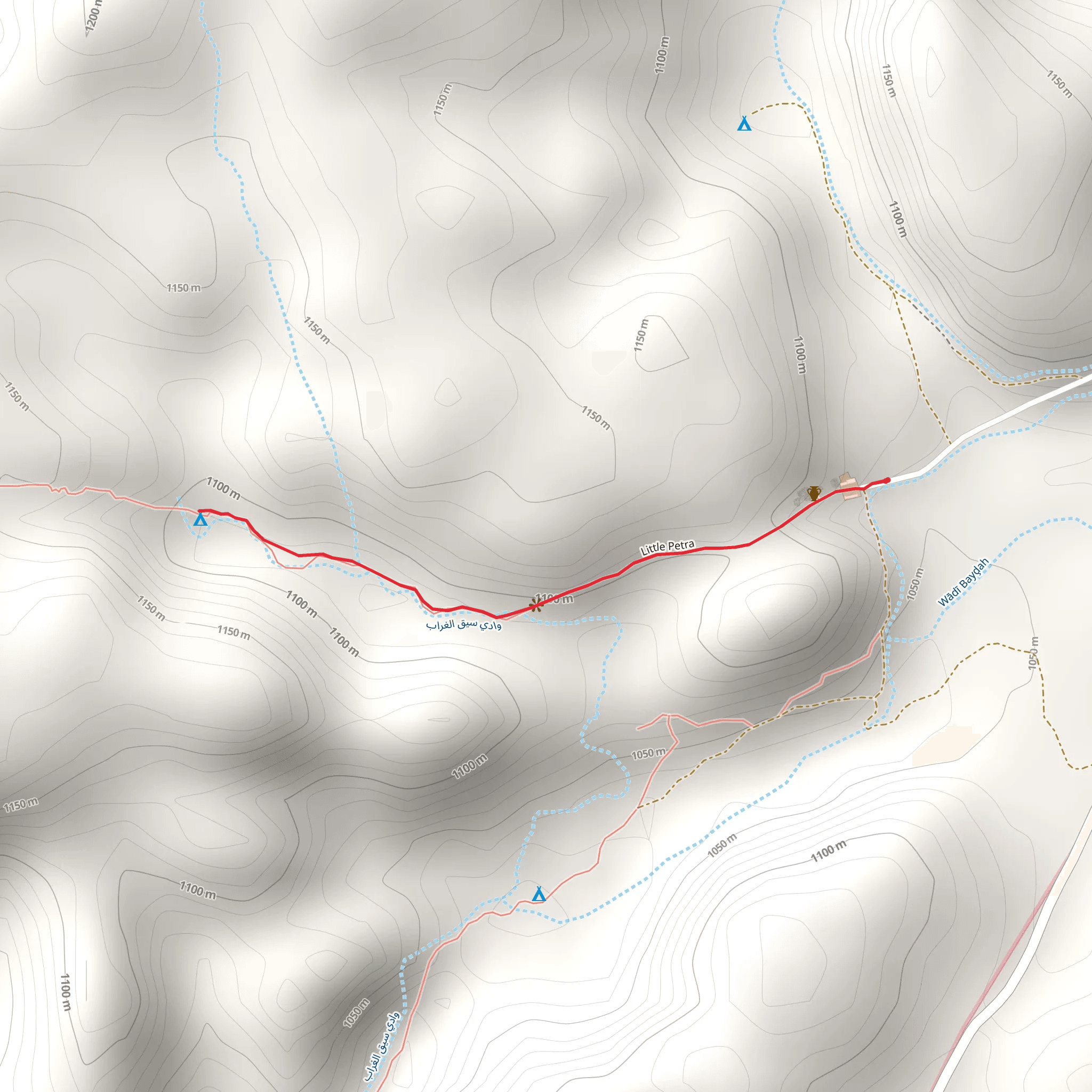 Little Petra Trail mobile static map