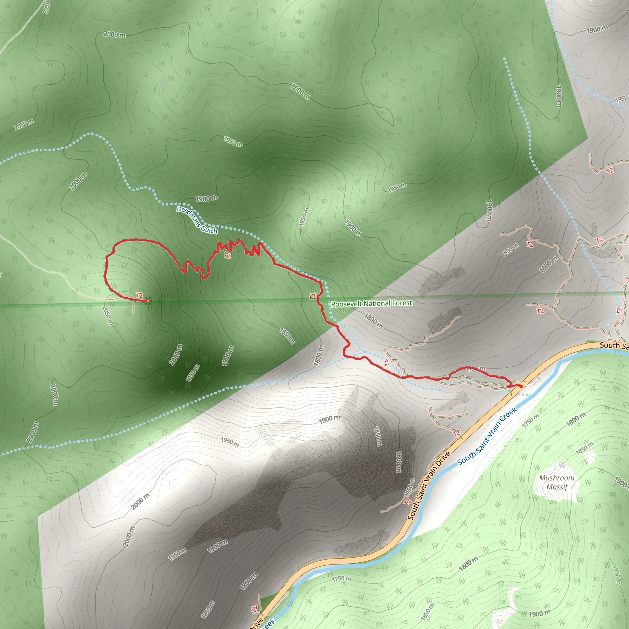 Deadman Gulch Walk mobile static map