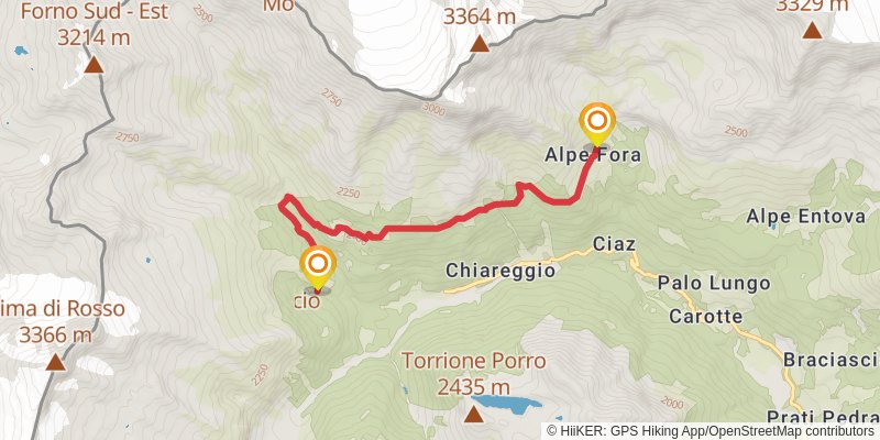 Alta Via Valmalenco alt 3 Map