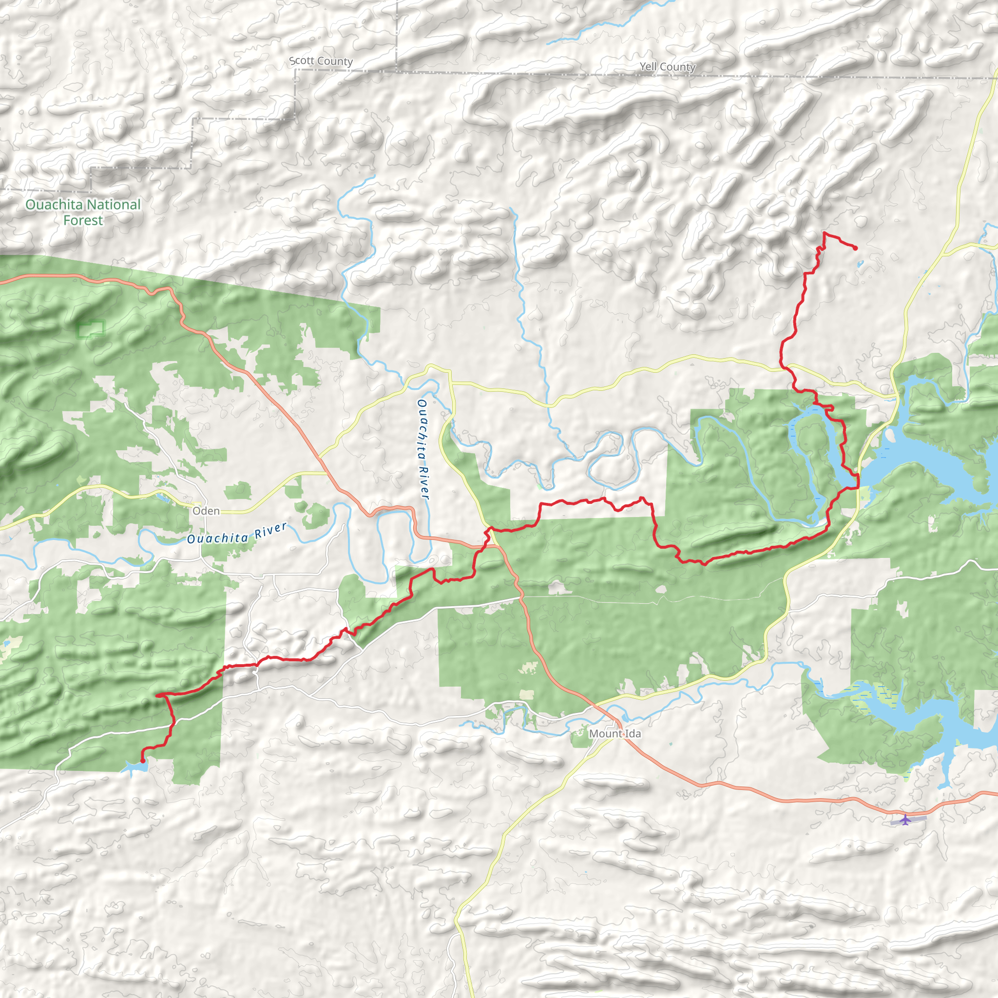 Womble Trail mobile static map