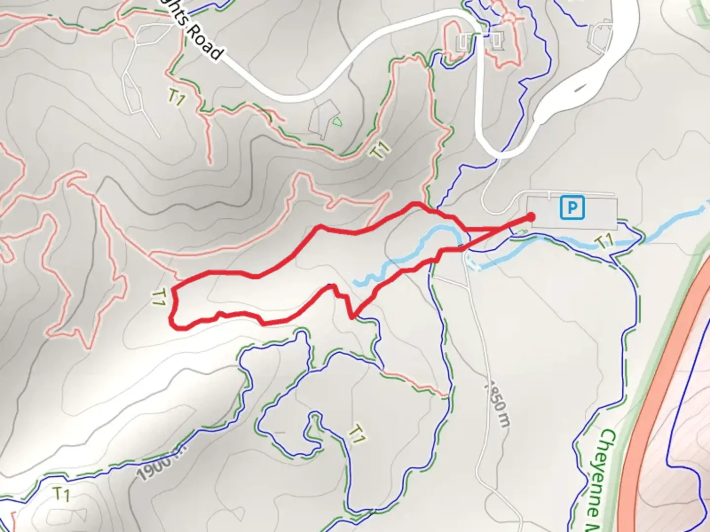 An image depicting the trail Zook Loop and its surrounding area.