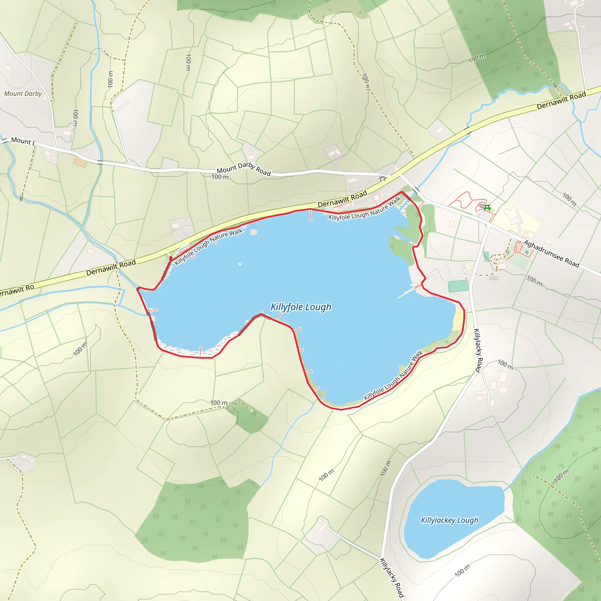 Killyfole Lough mobile static map