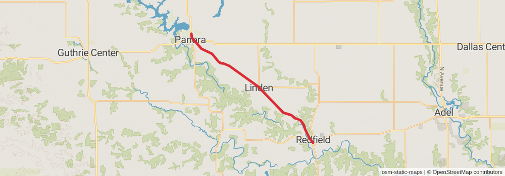 American Discovery Trail - Iowa stage 28 Map