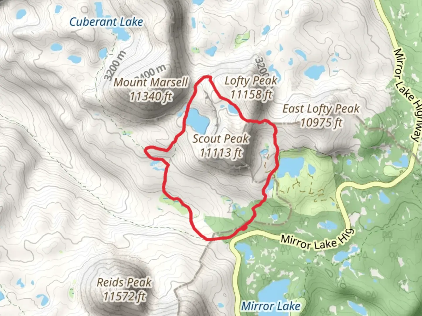 An image depicting the trail Kamas and Lofty Lake Loop Trail and its surrounding area.
