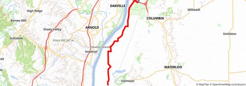 American Discovery Trail South Route stage 138 Map