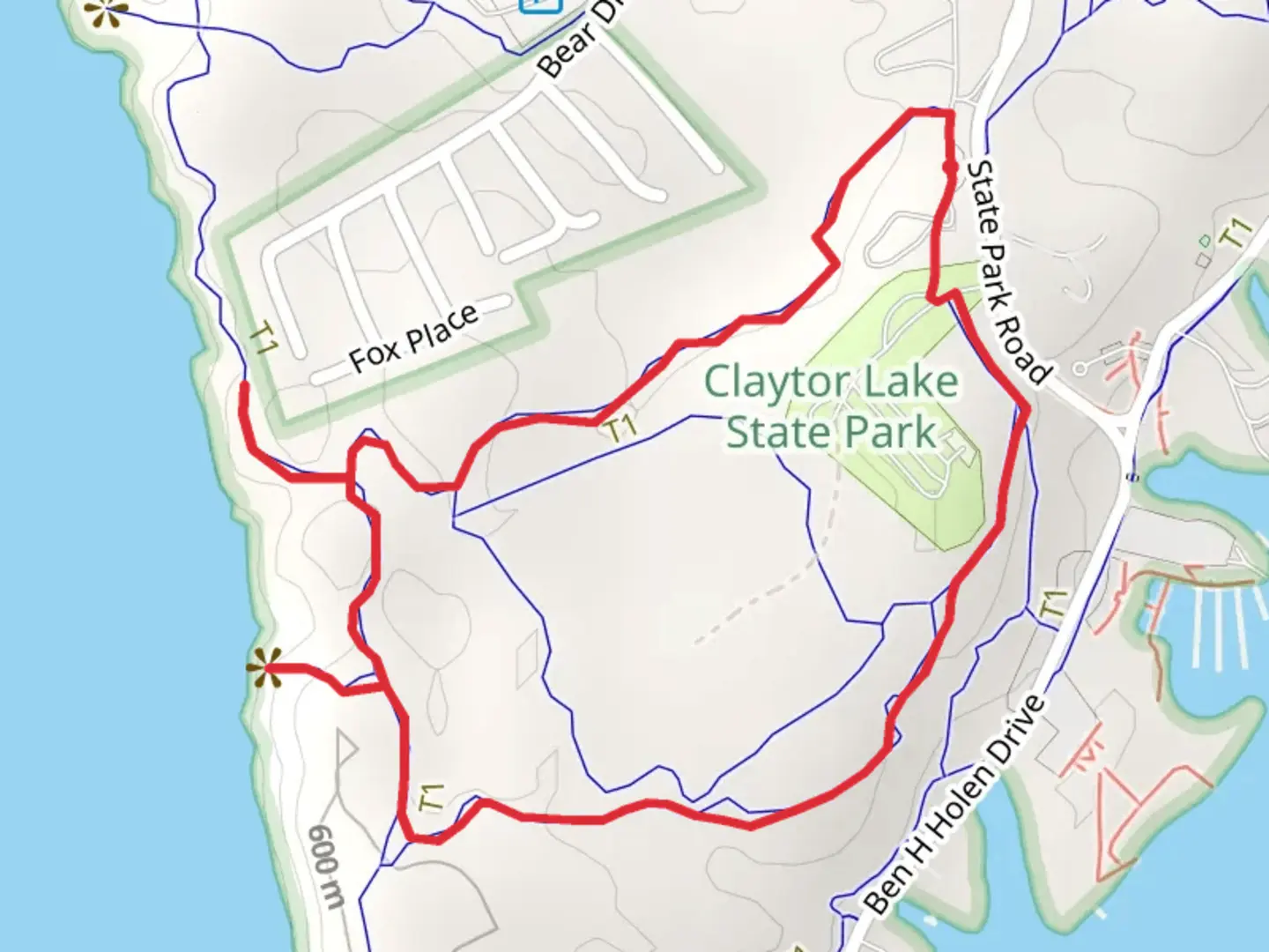 An image depicting the trail Poplar Leaf Loop - New River and its surrounding area.