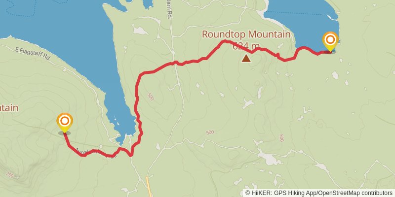 Appalachian Trail stage 198 Map