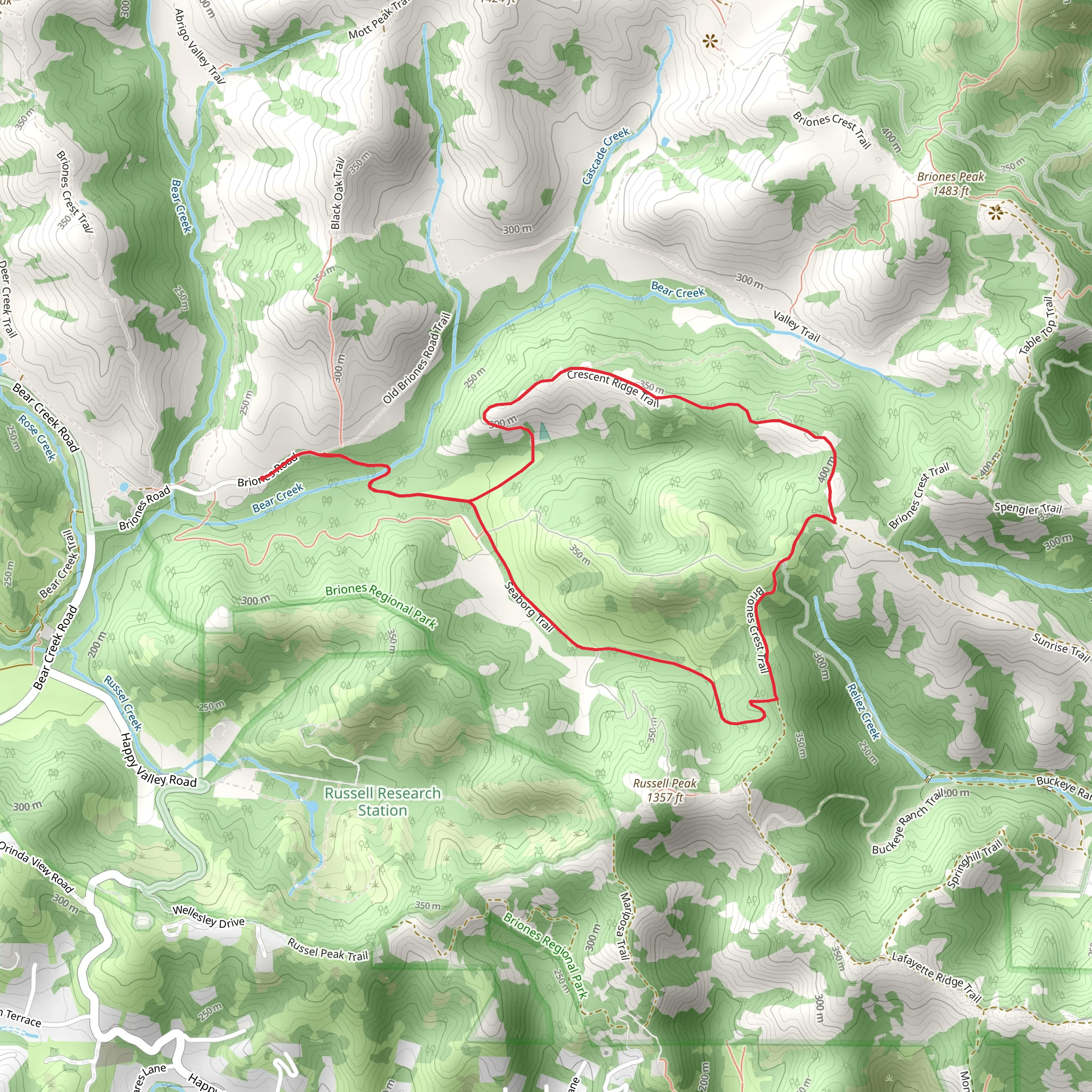 Crescent Ridge and ADT Loop mobile static map