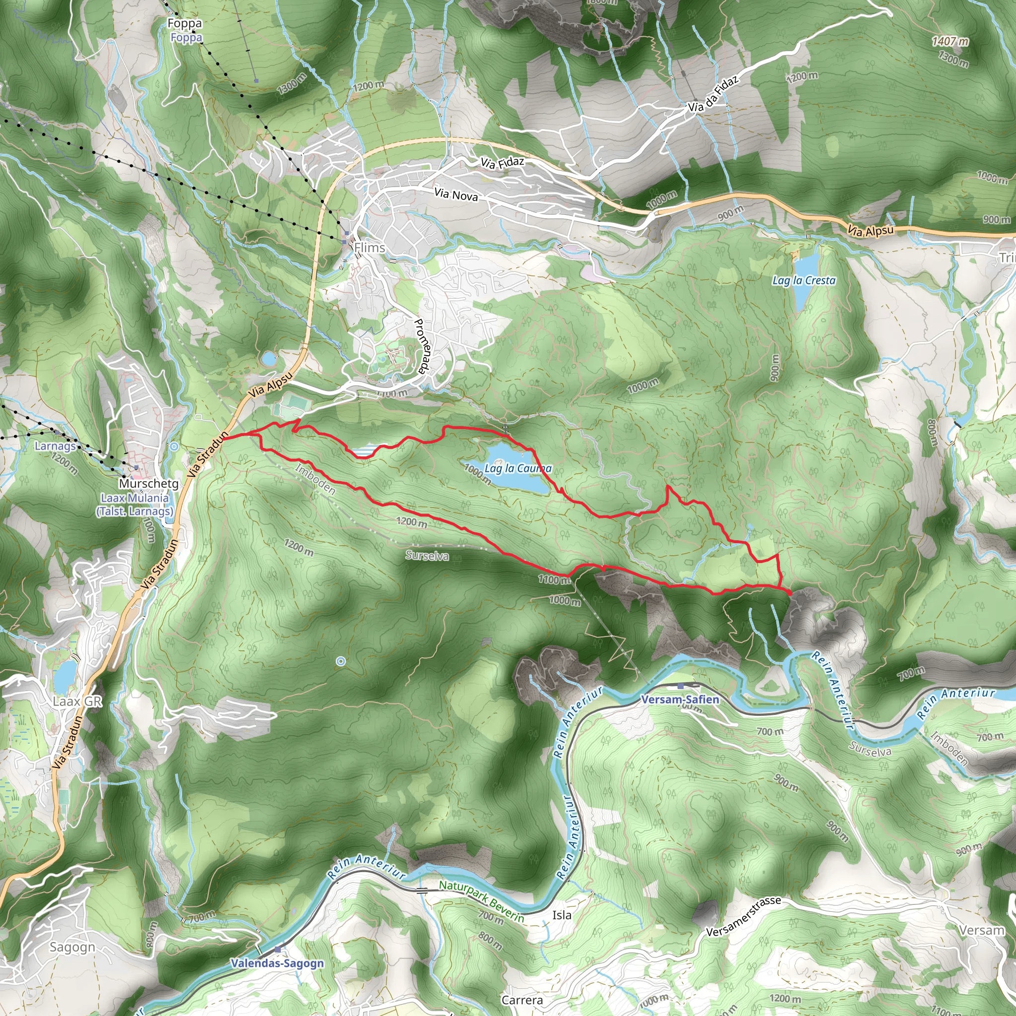 Senda Ruinaulta mobile static map