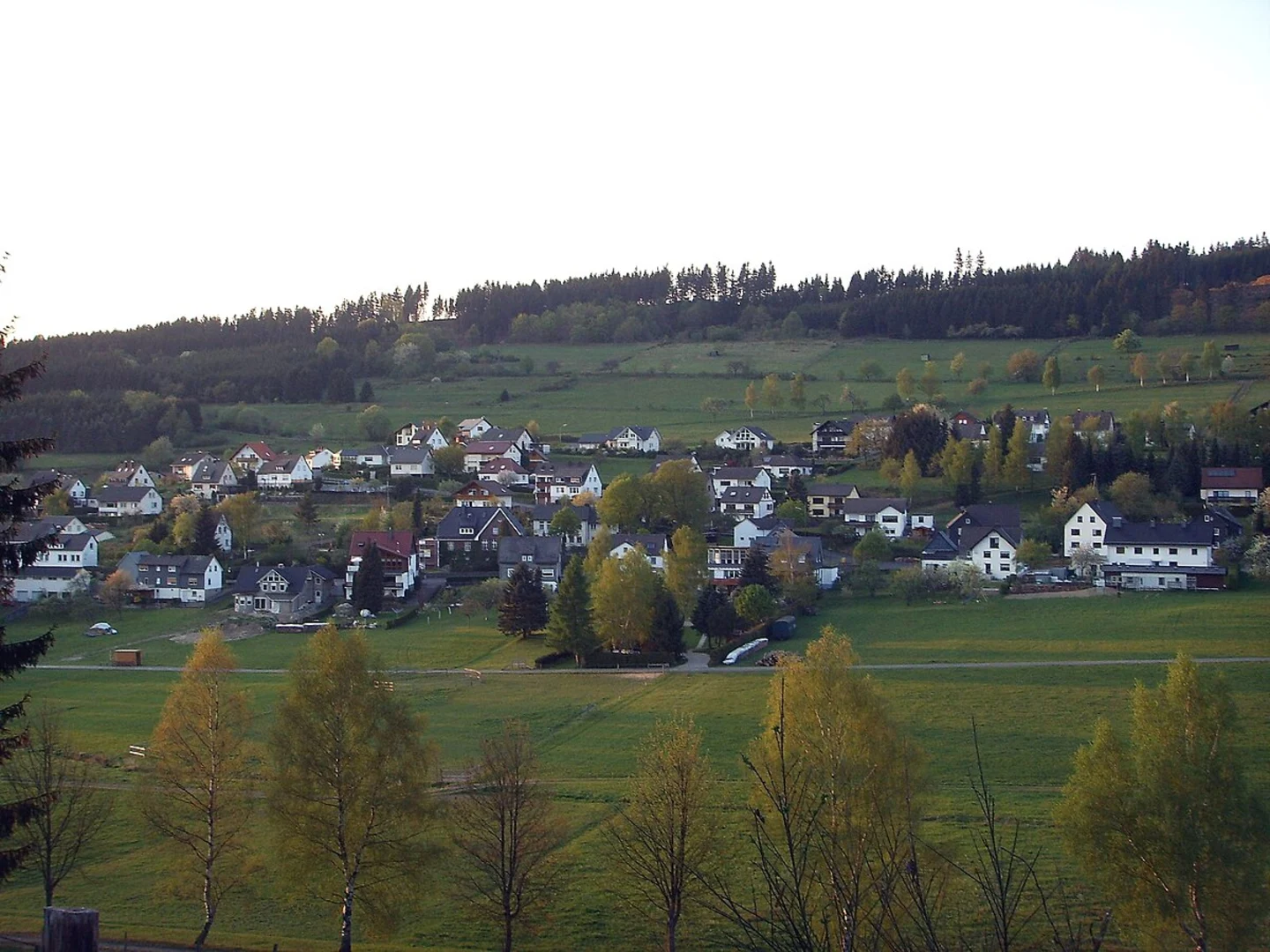 An image depicting the trail Hesseneck-Hesselbach and its surrounding area.